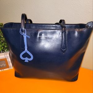 Euc Kate spade Brenna tote navy leather